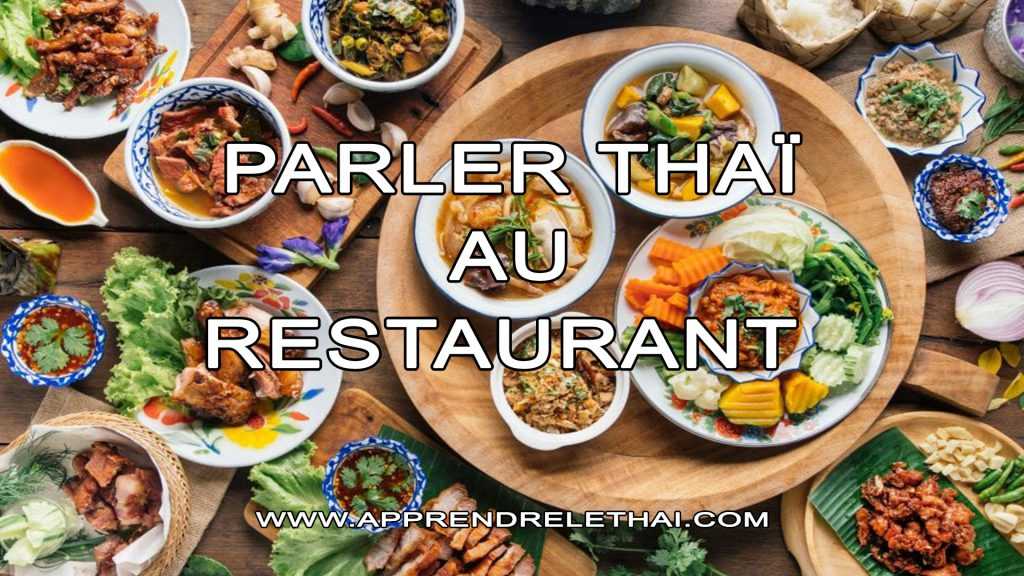 Parler Thaï au Restaurant